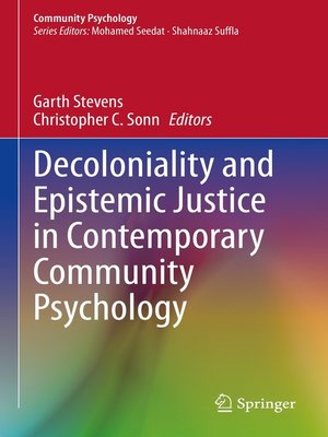 cover image of Decoloniality and Epistemic Justice in Contemporary Community Psychology